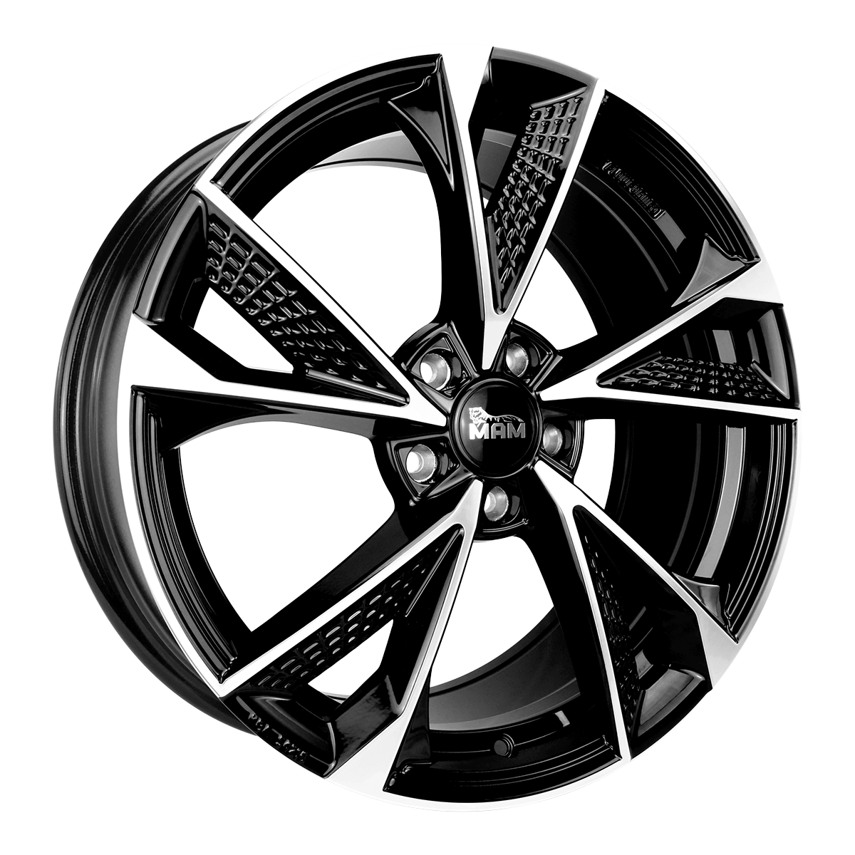 MAM Felgen RS6 19x8.5 ET30 5x112 Black Front Polish