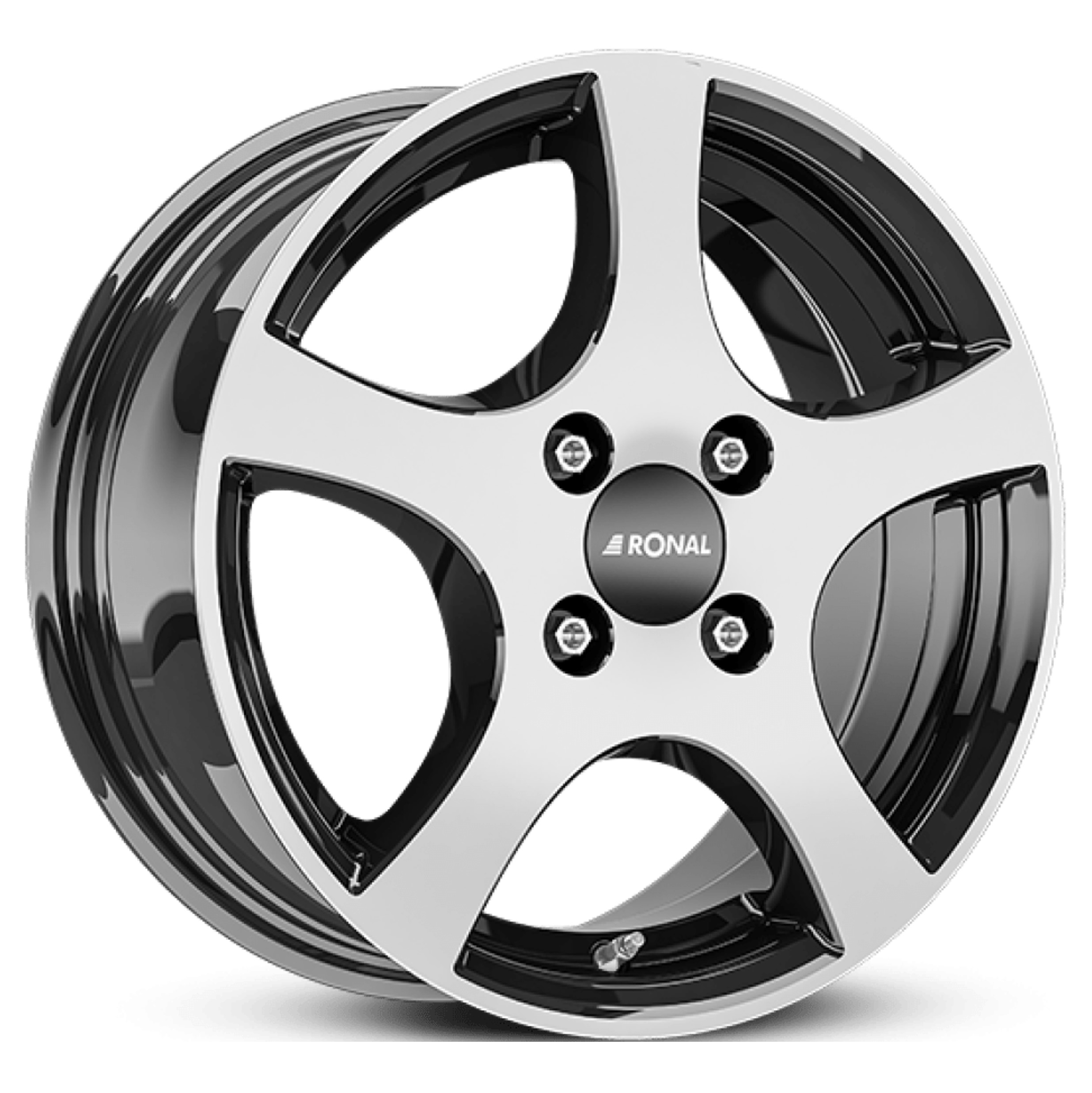 Ronal CA2 14x6 ET30 4x100 Jetblack Frontpoliert