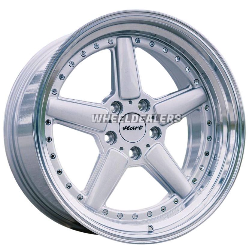 Hart HR84 19x10.5 ET20 5x120 Silver With Polished Lip