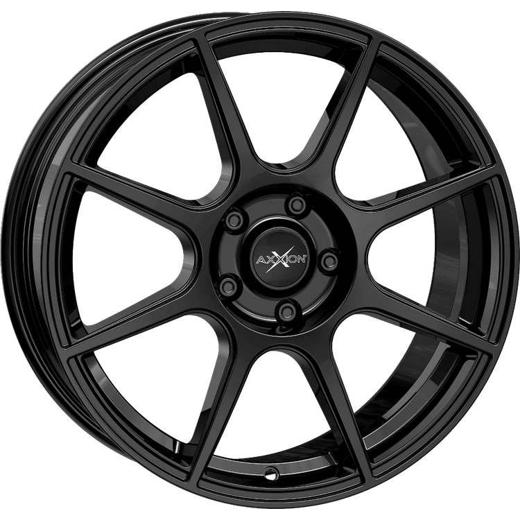 Axxion X2 19x8 ET40 5x108 Schwarz Glänzend Lackiert