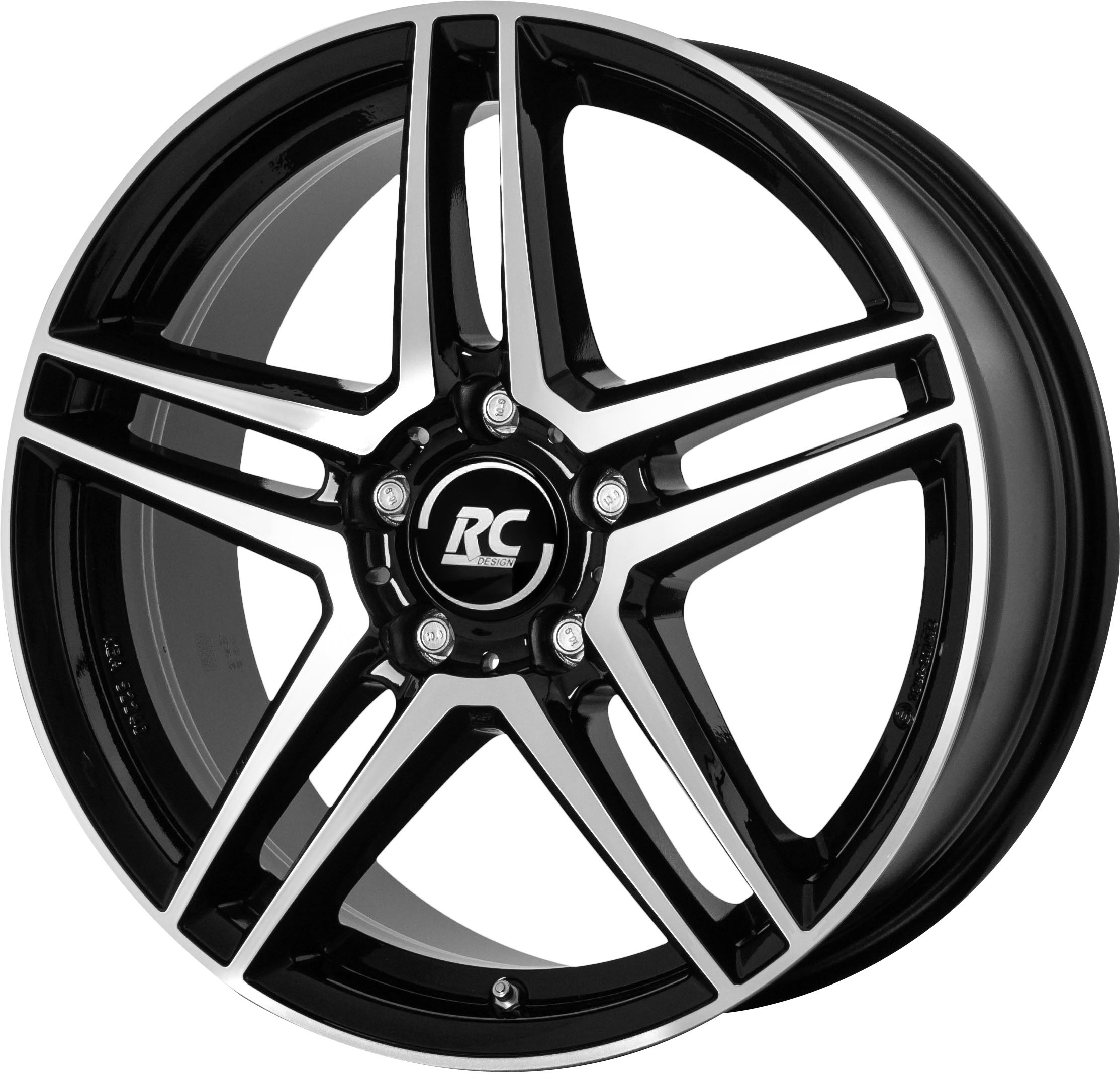 RCDesign RCD17 16x6.5 ET44 5x112 Schwarz Glanz Voll-Poliert (SGVP)