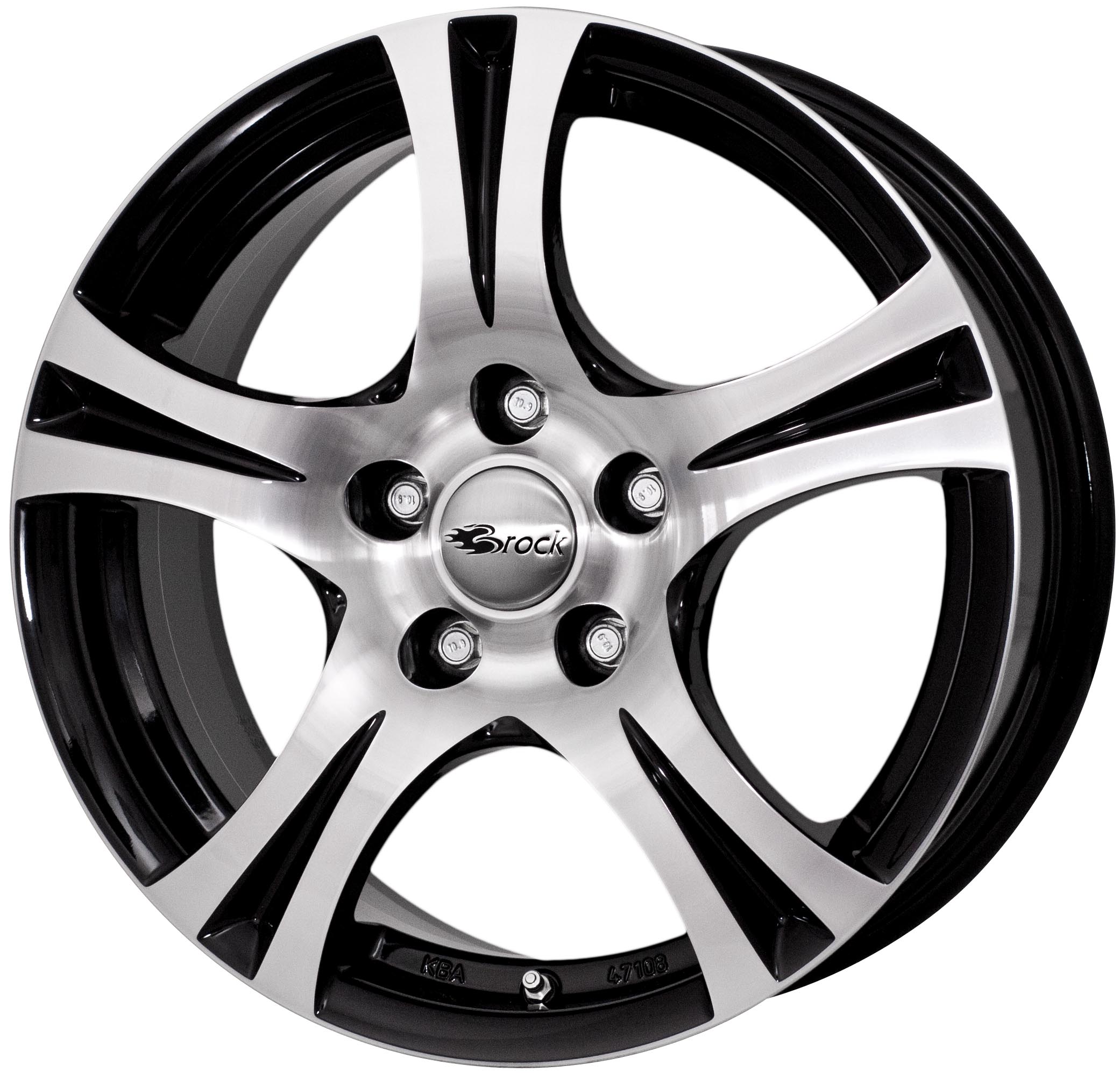 RCDesign RC14 15x6.5 ET38 5x110 Schwarz Glanz Voll-Poliert (SGVP)