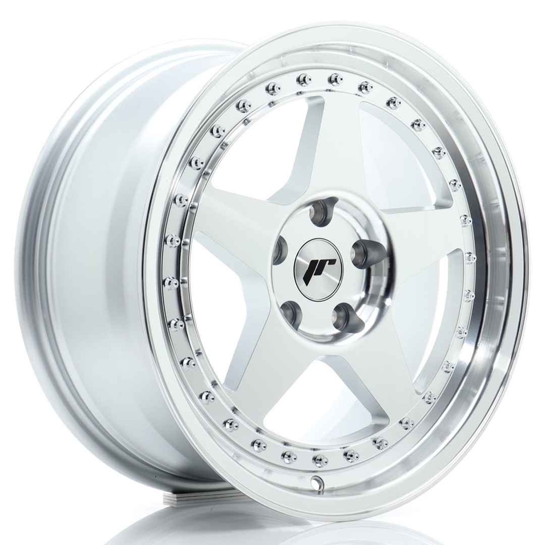 Japan Racing JR6 17x8 ET35 5x112 Silver Machined Face