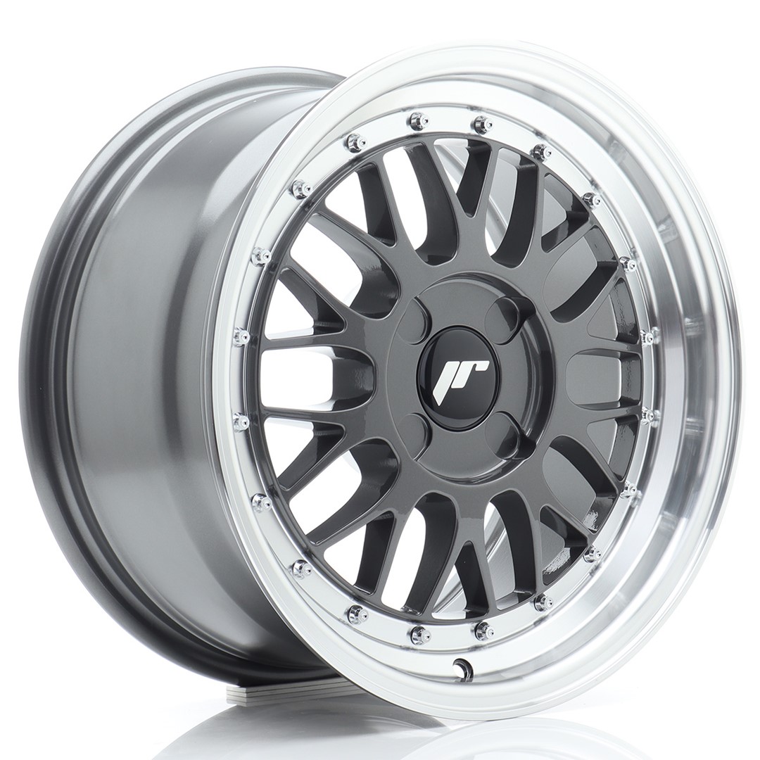 Japan Racing JR23 16x8 ET20-45 Hyper Gray Machined Lip (ET und LK frei wählbar)