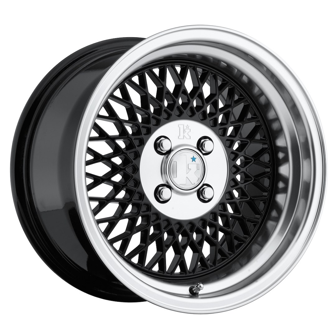 Klutch SL1 16x8 ET15 4x100 Gloss Black Machined Lip
