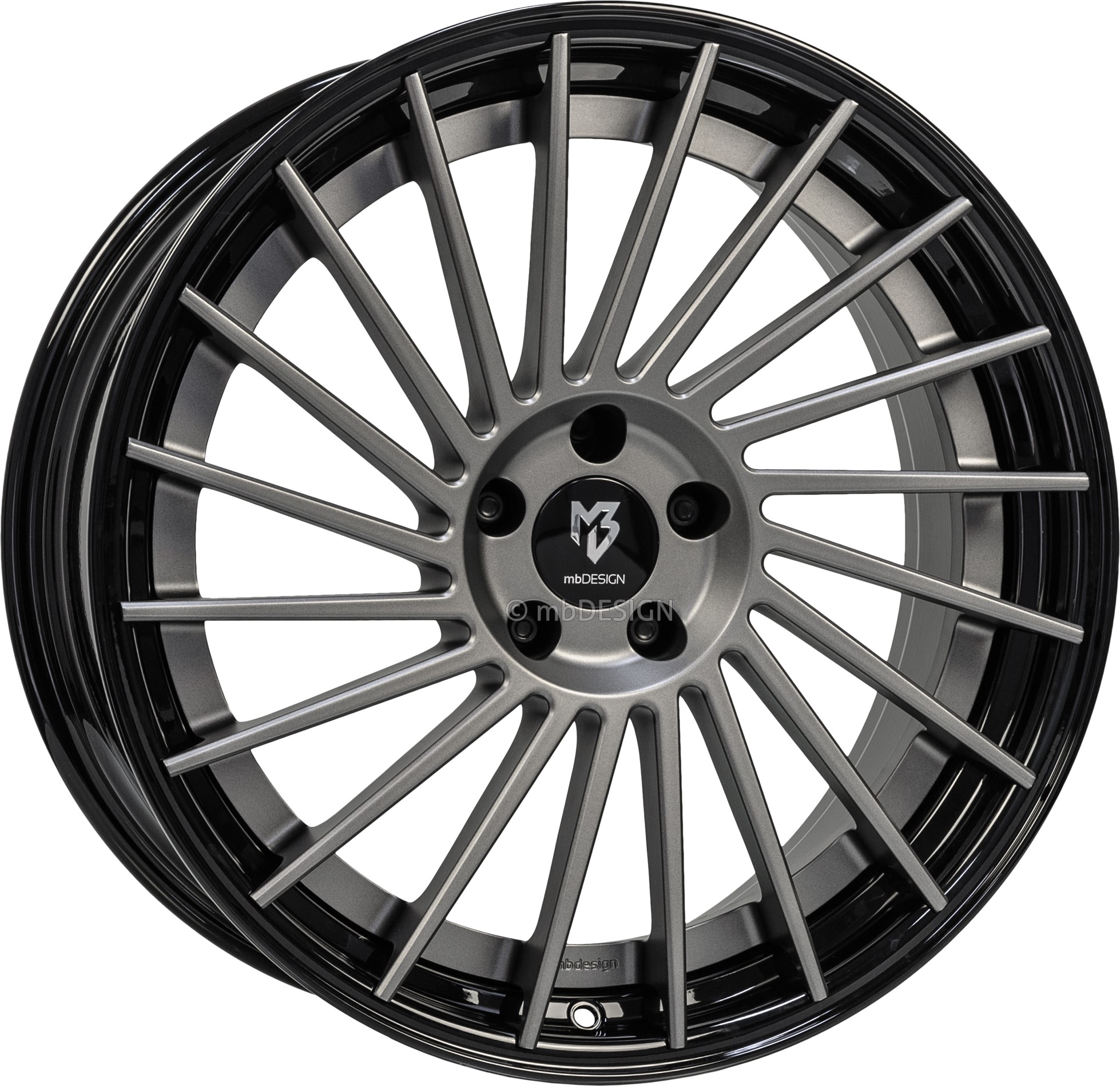 mbDESIGN VR3.2 21x9 ET35 5x112 Grau Matt/Schwarz Glänzend