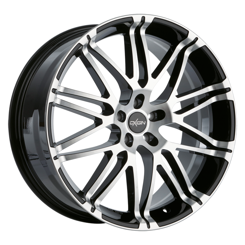 Oxigin 14 OXROCK 20x8.5 ET35 5x120 Black Full Polish