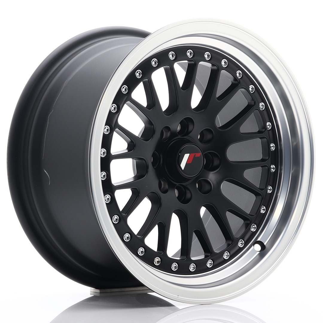 Japan Racing JR10 15x8 ET20 4x100/108 Matt Black Machined Lip