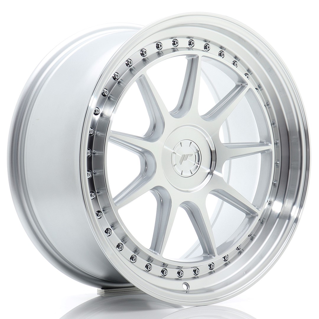 Japan Racing JR47 19x8.5 ET15-35 Blank (5H) Argent Face Usinée
