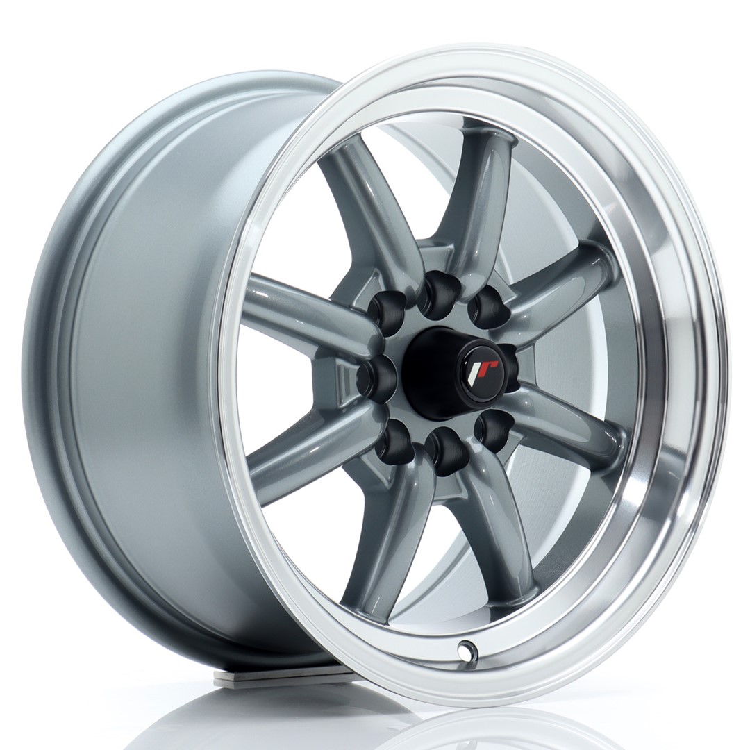 Japan Racing JR19 15x8 ET20 4x100/108 Gun Metal Machined Lip
