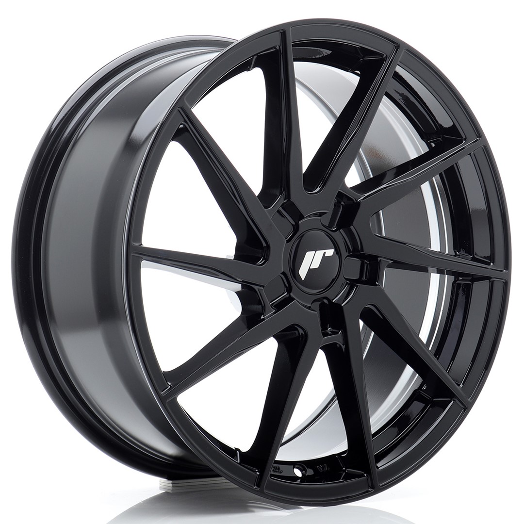 Japan Racing JR36 18x8 ET20-45 Noir Brillant (ET et entraxe au choix)