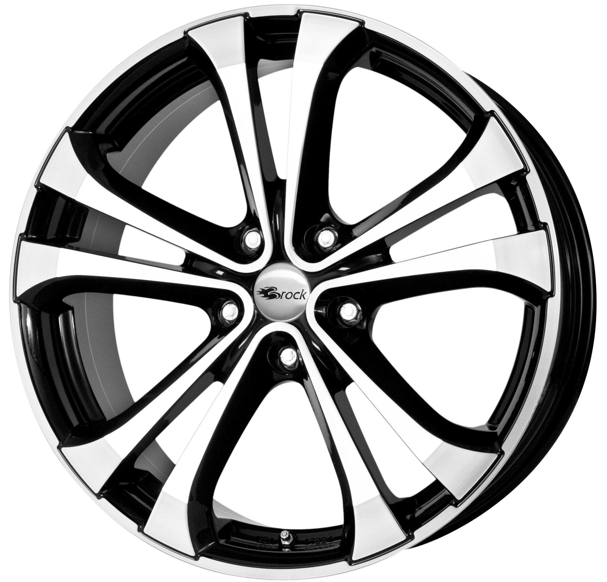 RCDesign RC17 18x8 ET38 5x114.3 Schwarz Glanz Voll-Poliert (SGVP)