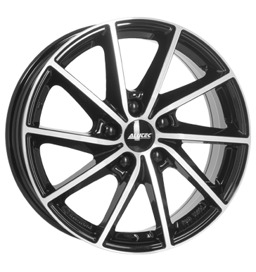 Alutec SINGA 18x7.5 ET55 5x114.3 Diamant Schwarz Frontpoliert