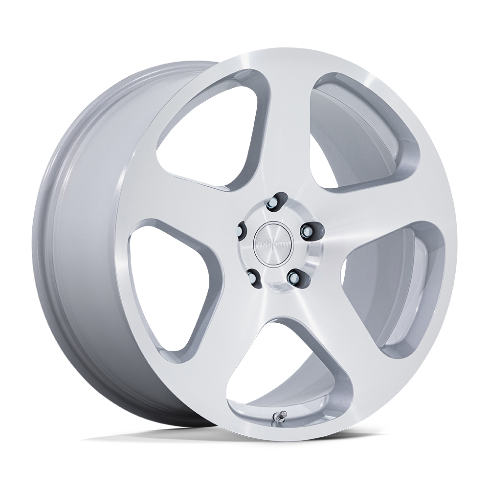 Rotiform NUE 20x10 ET40 5x120 Gloss Silver w/ Machined Face