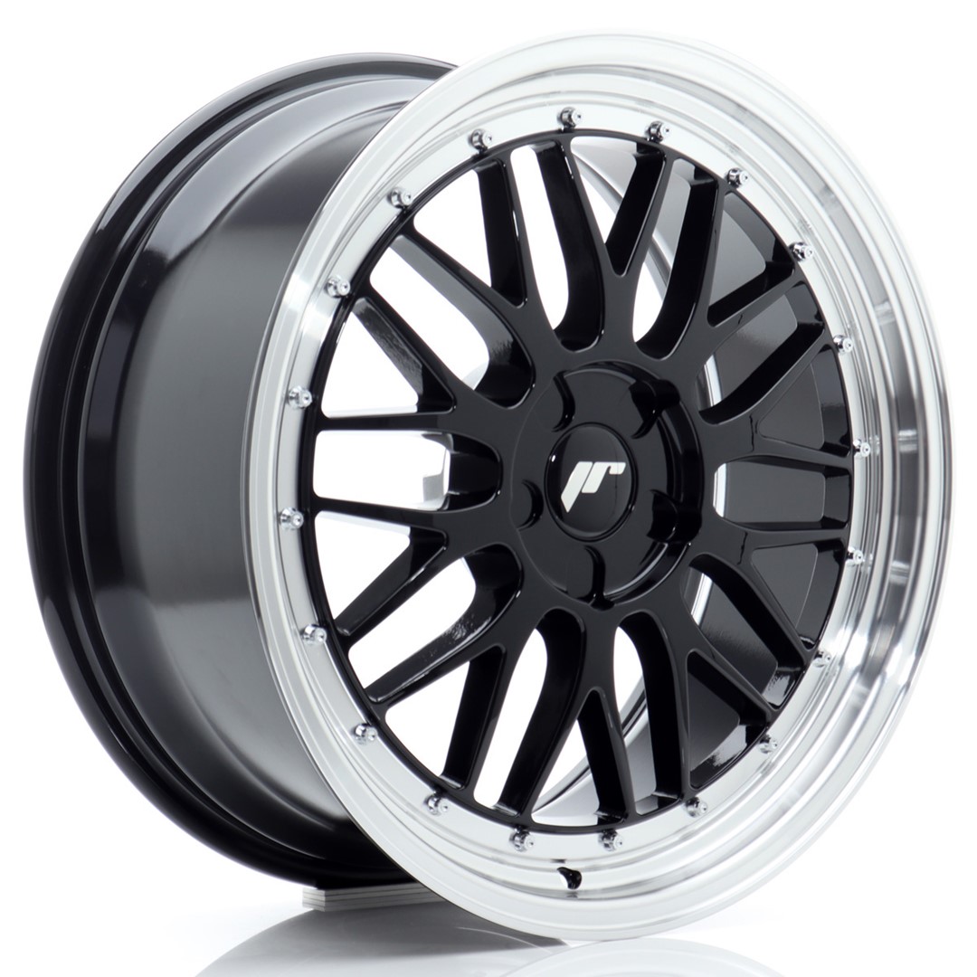Japan Racing JR23 19x8.5 ET20-45 Blank (5H) Gloss Black Machined Lip