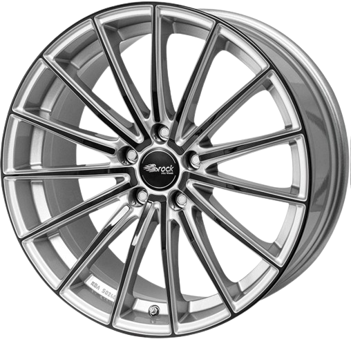 Brock B36 17x7.5 ET38 5x114.3 Argent Cristal Noir (KSB)