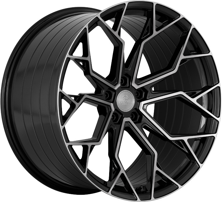 Aversus DARKFORCE 22x12 ET32 5x112 Gloss Black Polished