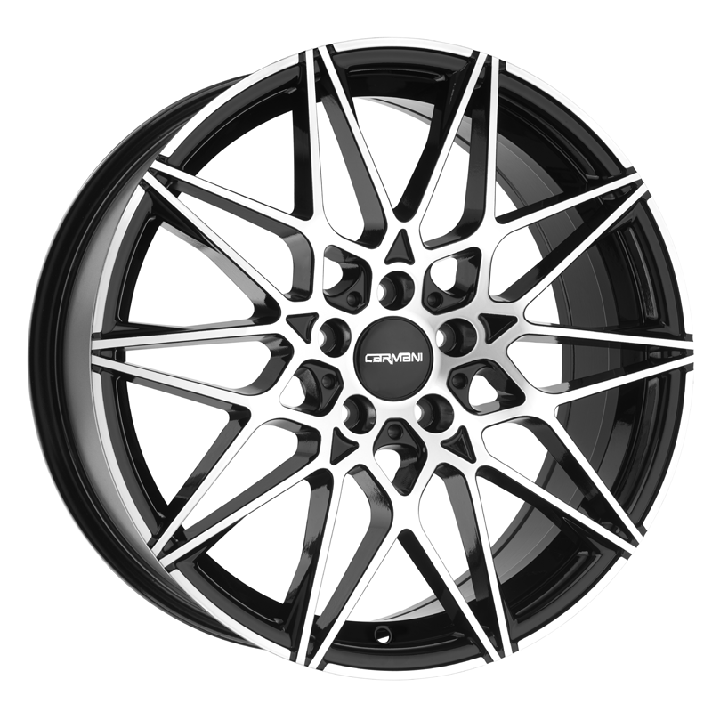 Carmani 18 KNUT 18x8 ET25 5x112 Noir Poli