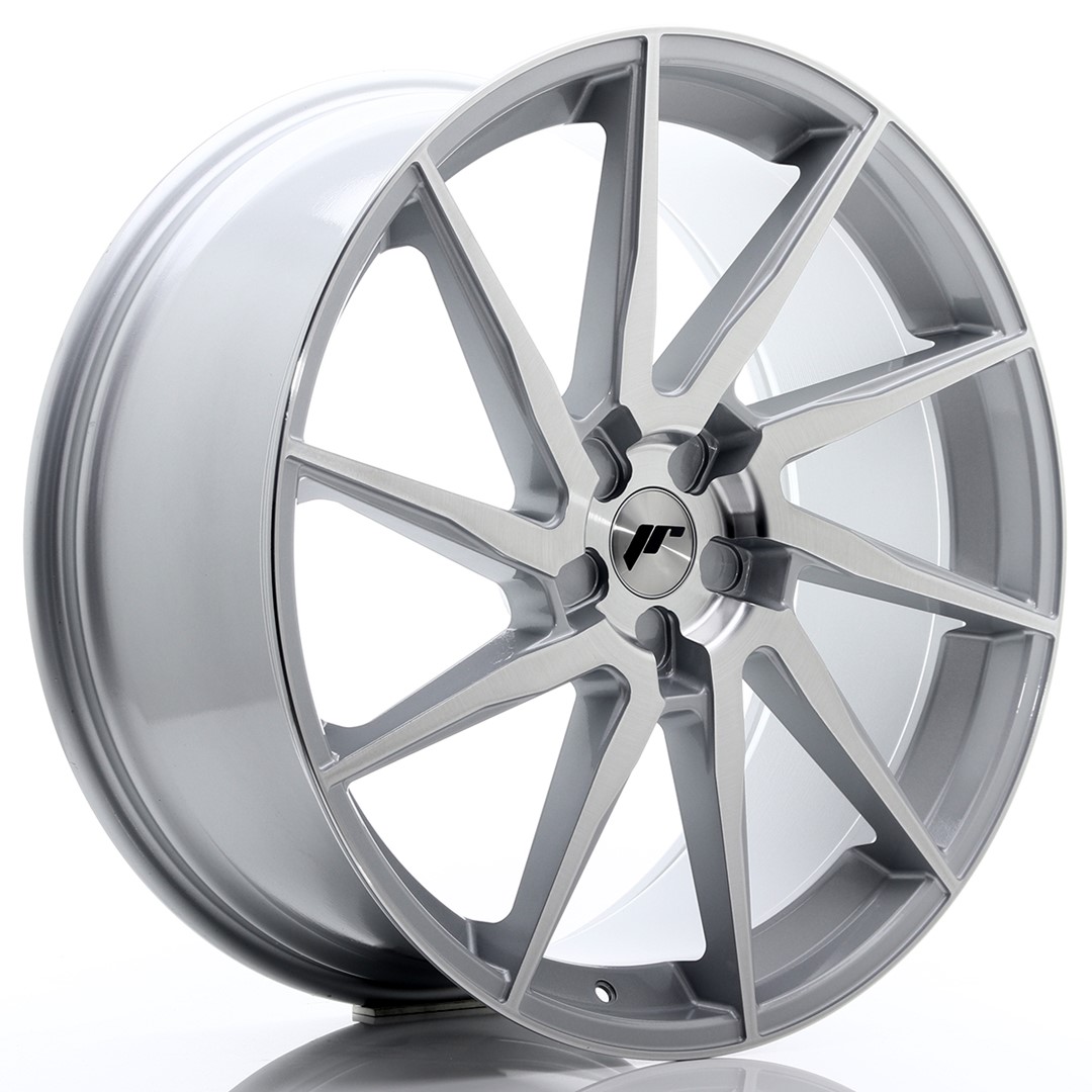 Japan Racing JR36 23x10 ET30-55 Blank (5H) Silver Brushed Face