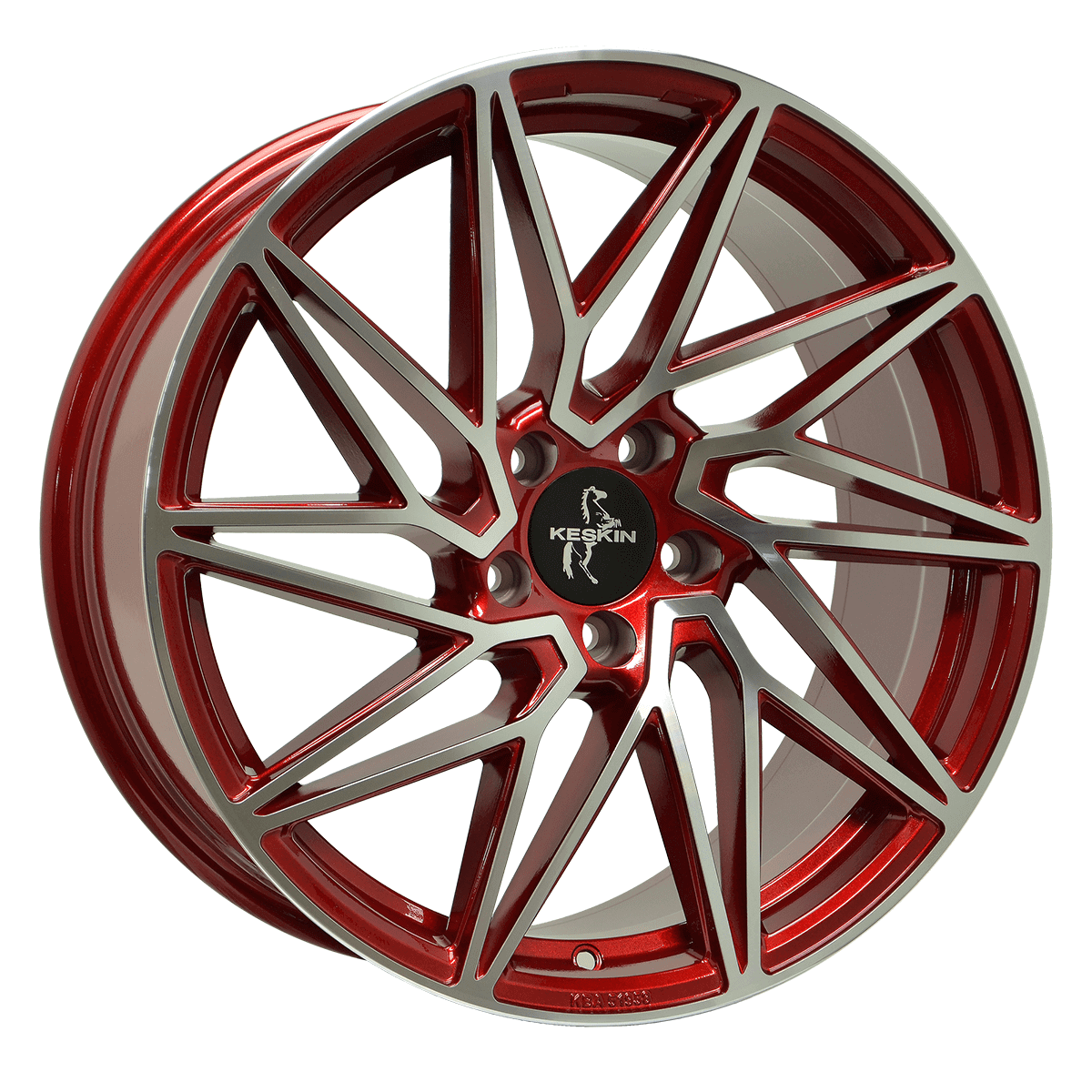 Keskin KT20 19x8.5 ET45 5x112 Candy Red Front Polish