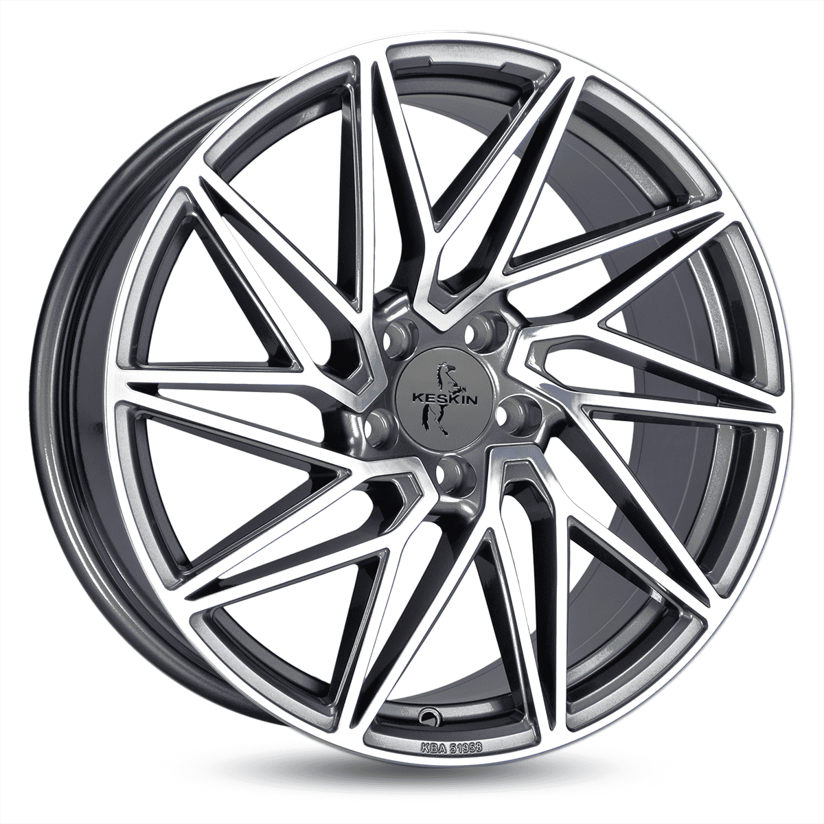 Keskin KT20 20x8.5 ET45 5x112 Palladium Front Polish