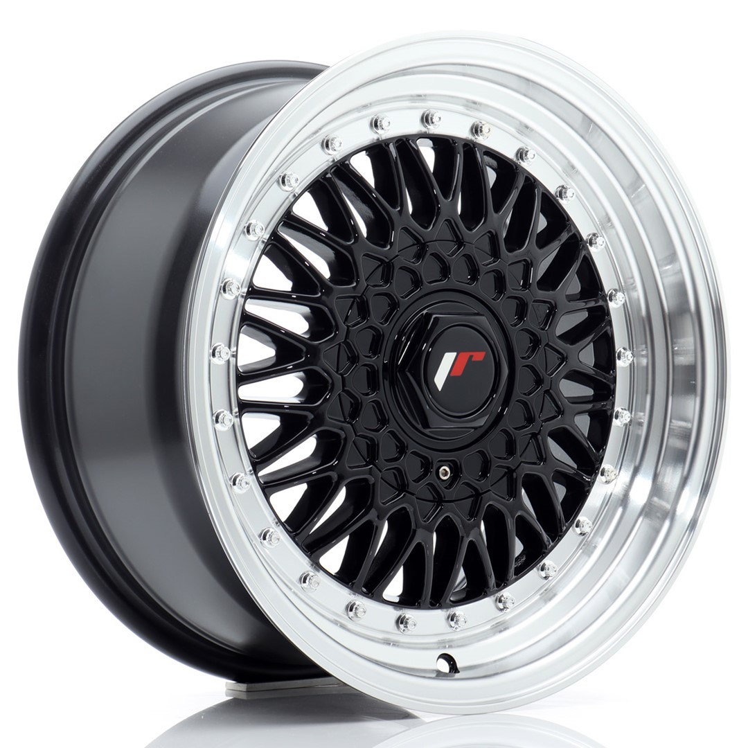 Japan Racing JR9 16x7.5 ET25 4x100/108 Gloss Black Machined Lip