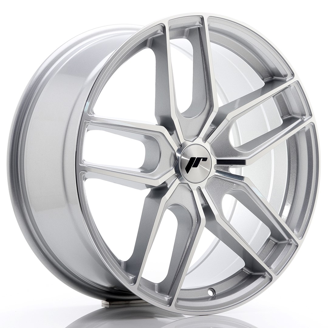 Japan Racing JR25 19x8.5 ET20-40 Argent Machiné Face (ET et entraxe au choix)