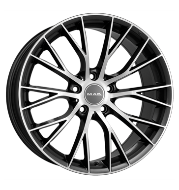 MAK MUNCHEN 18x9 ET44 5x120 Gun Met Mirror Face