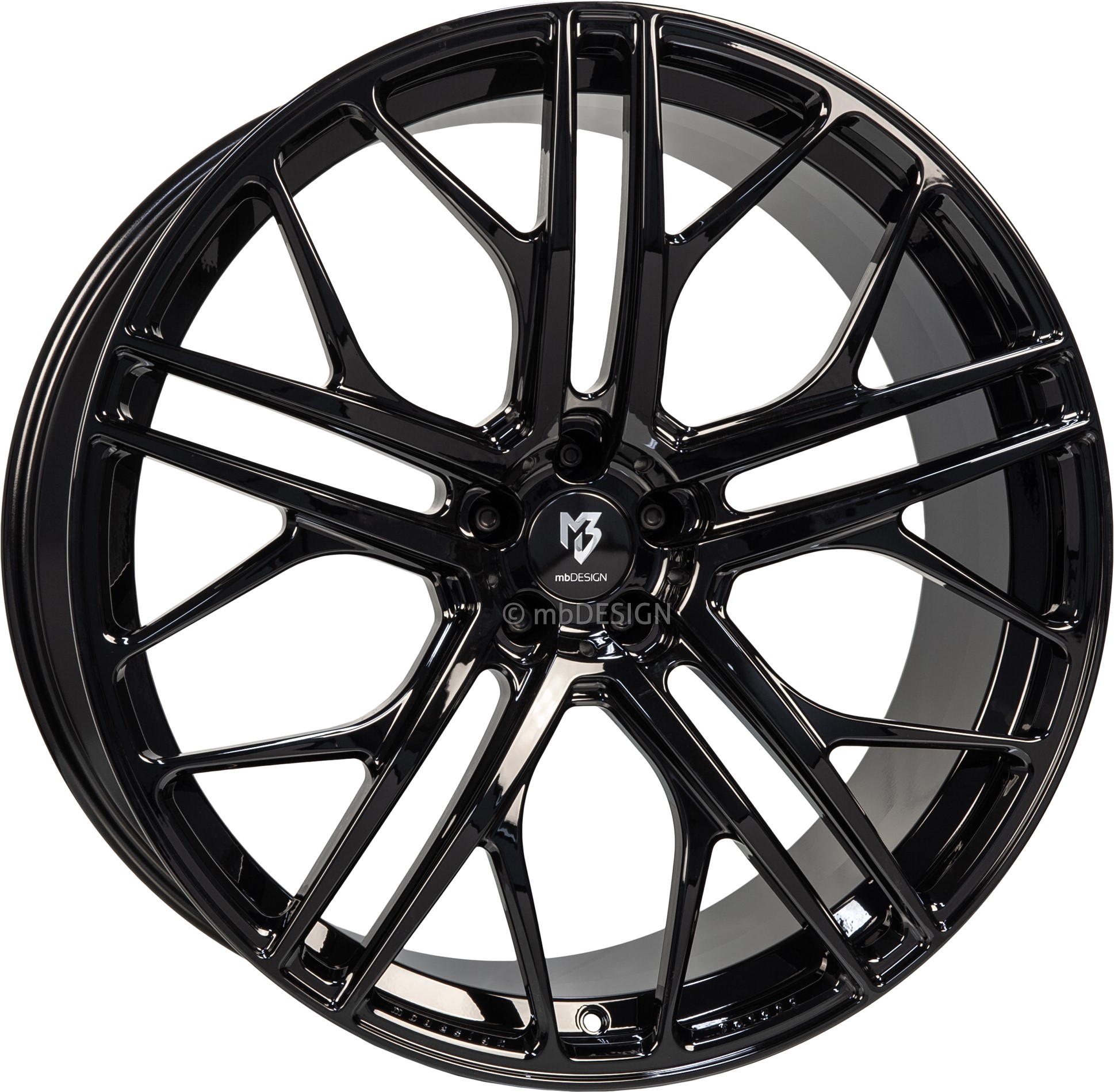 mbDESIGN SF1 20x9 ET30 5x112 Schwarz Glänzend