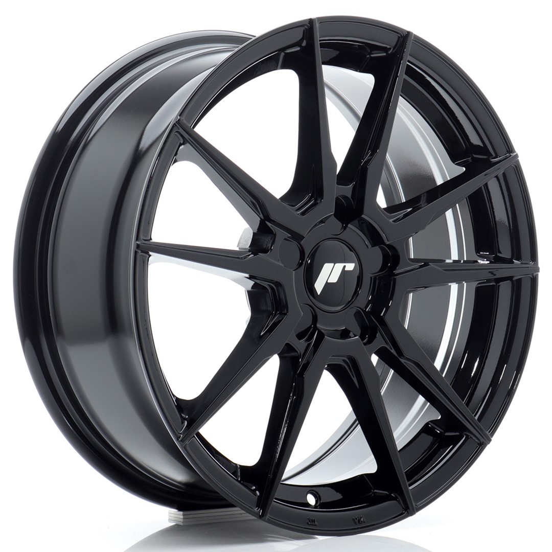 Japan Racing JR21 17x7 ET20-40 Noir Brillant (ET et Entraxe sélectionnables librement)