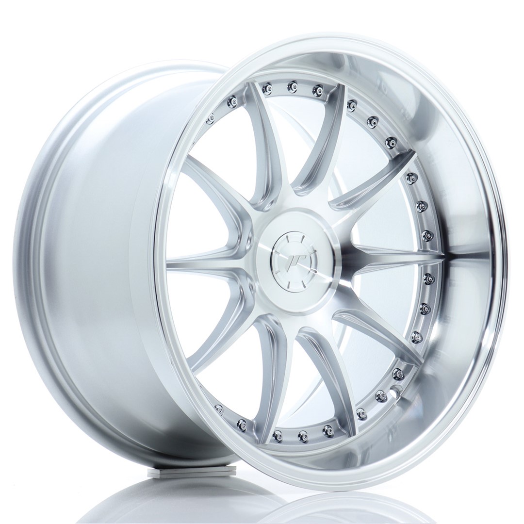 Japan Racing JR41 18x10.5 ET15-25 Argent Face Usinée (ET et entraxe au choix)