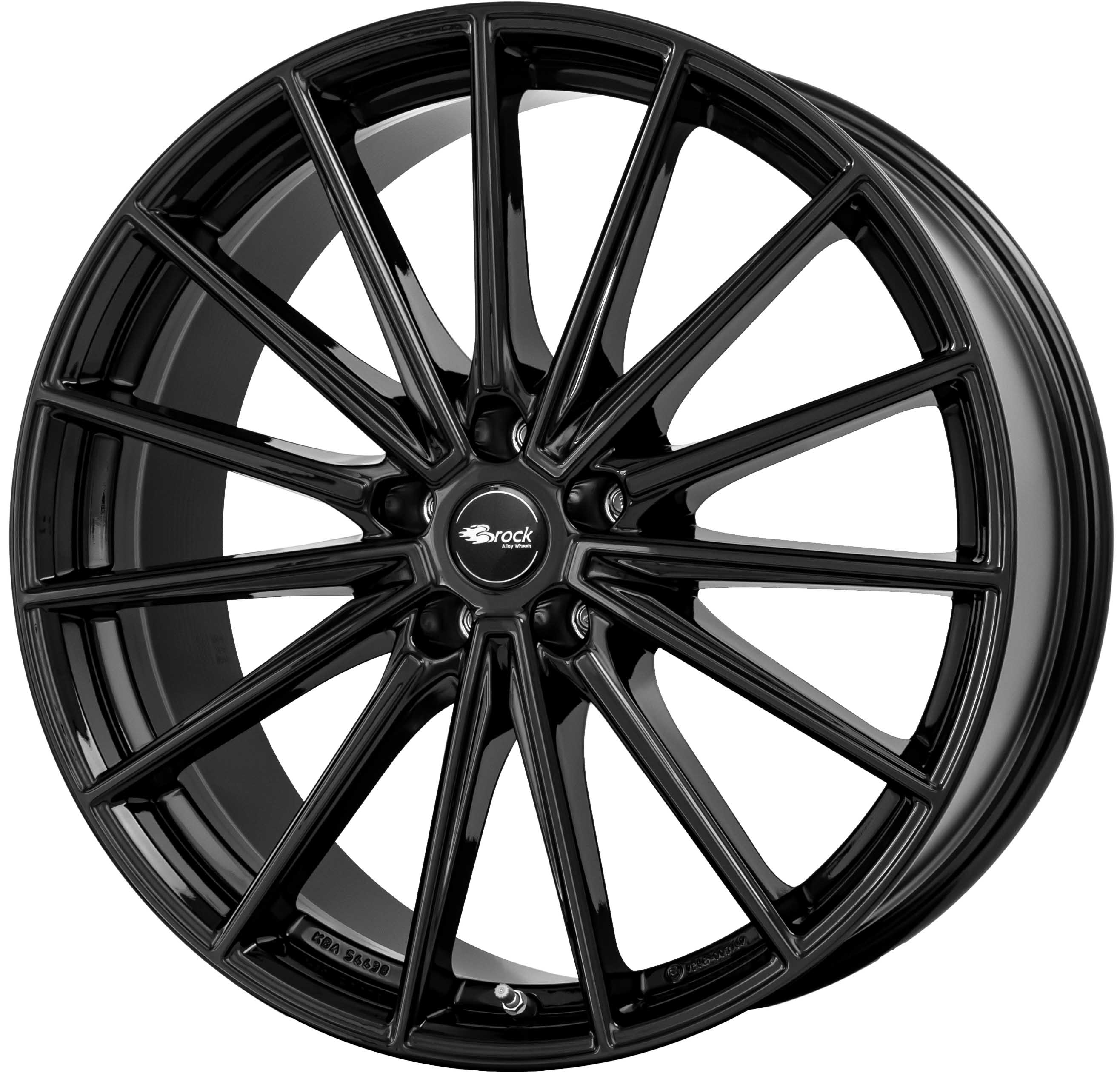 Brock B43, 8.5x21 5x120 ET43.5 72.6 W14 Schwarz Glanz (SG)