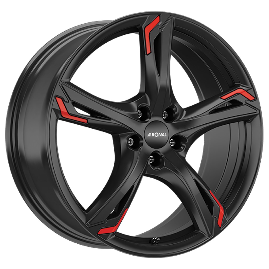 Ronal R62 RED 17x7.5 ET45 5x112 Jetblack