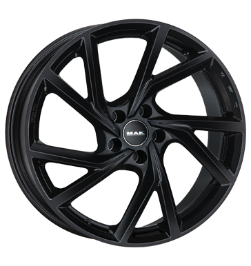 MAK KASSEL 17x7 ET34 5x108 Noir Brillant