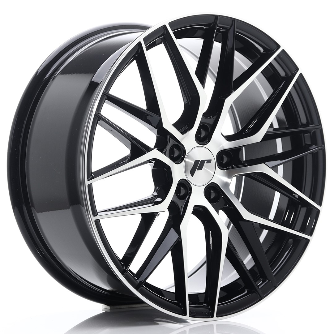Japan Racing JR28 19x8.5 ET40 5x114.3 Noir brillant face usinée
