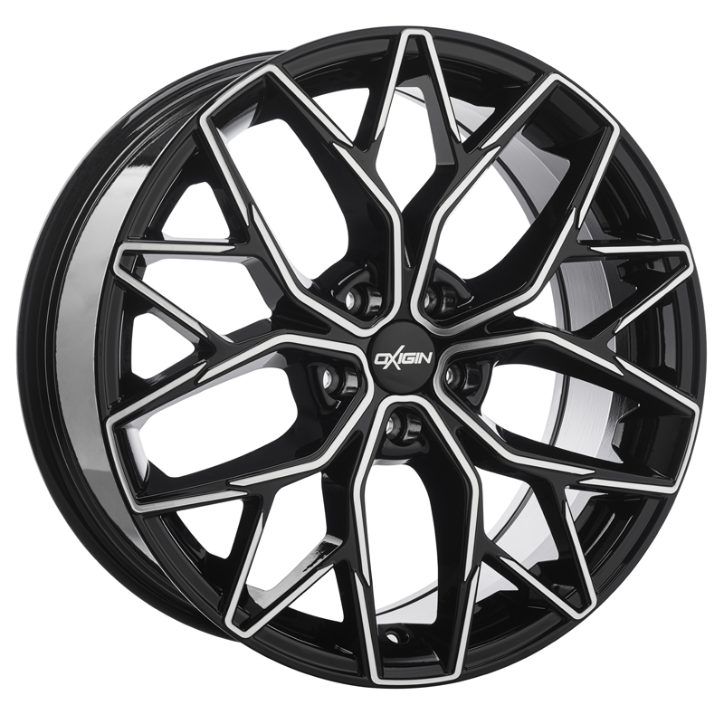 Oxigin 26 OXID 19x8.5 ET38 5x108 Black Full Polish