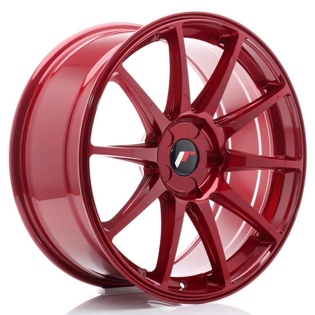 Japan Racing JR11 19x8.5 ET20-42 Rosso Platino (ET e PCD selezionabili liberamente)
