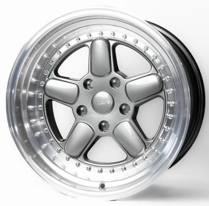 Hart HR82 17x10 ET25 5x120 Grey Face And Diamond Cut Lip