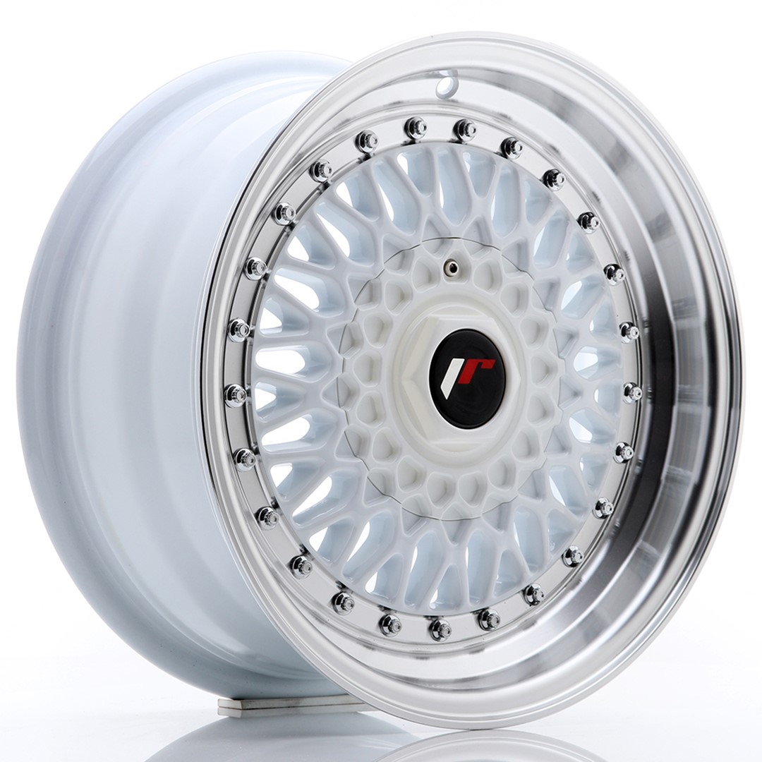 Japan Racing JR9 15x7 ET20 4x100/108 White Machined Lip