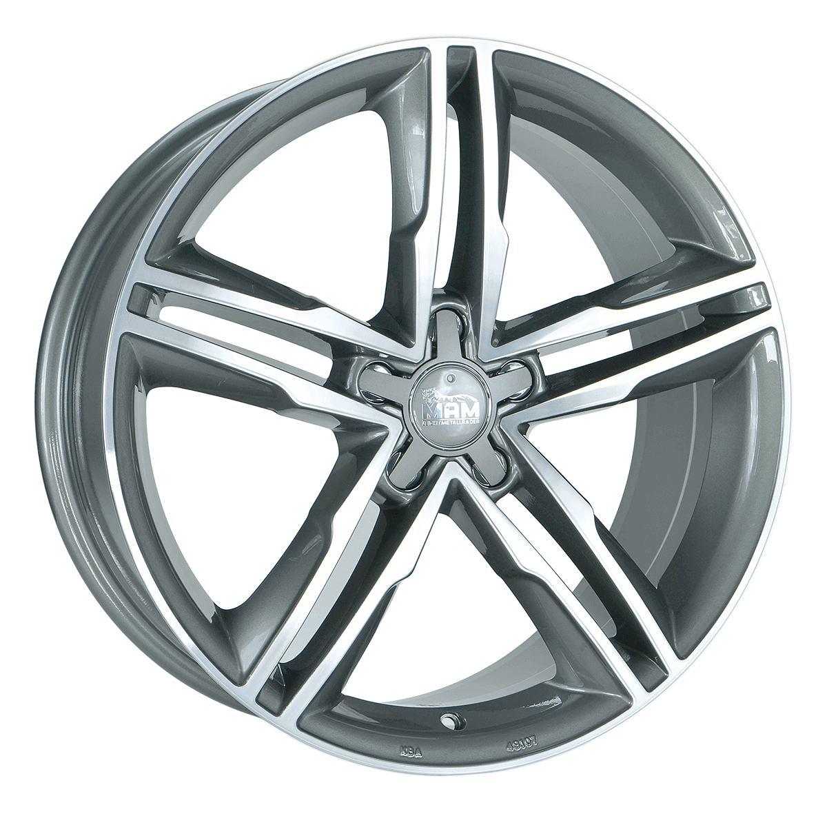 MAM Felgen A1 19x8 ET30 5x112 Palladium Front Polish