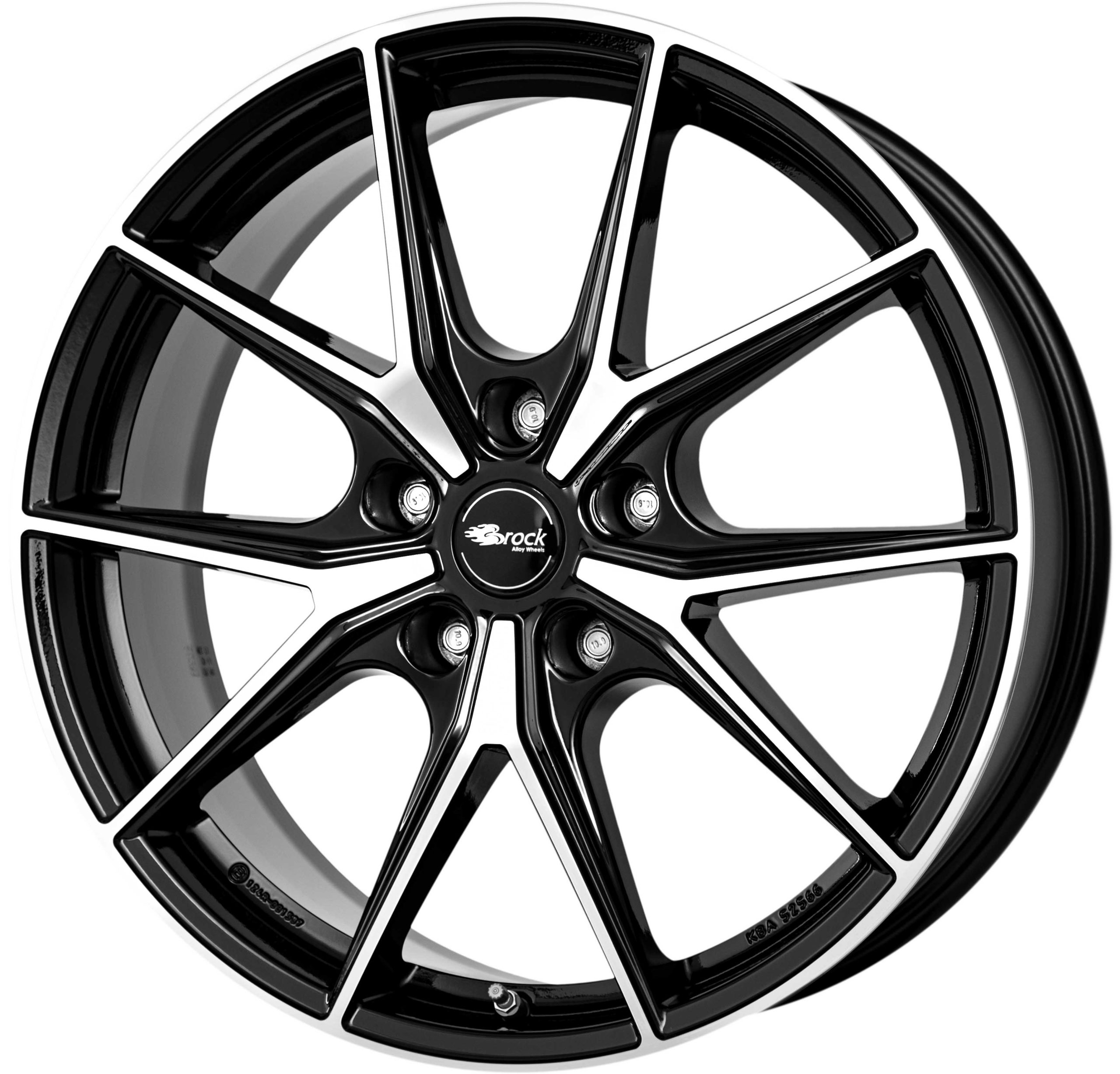 Brock B40 19x10.5 ET45 5x120 Noir Brillant Poli (SGVP)