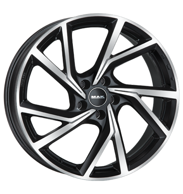 MAK KASSEL 17x7 ET34 5x108 Noir Poli