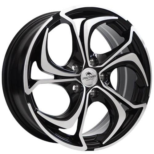 Forzza Wheels Aktia in Black Machined Face Farbe