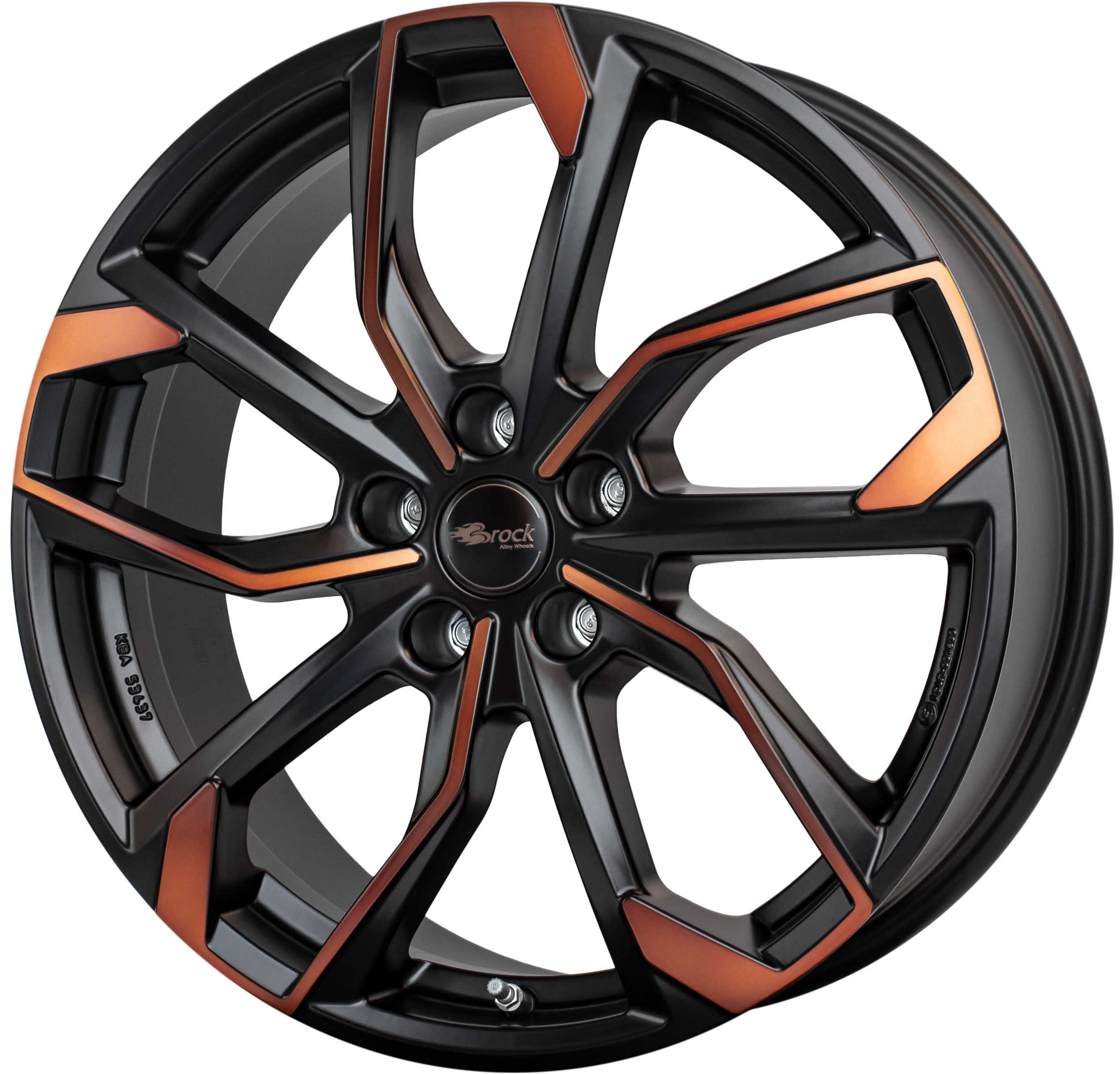 RCDesign RC34 20x8.5 ET38 5x112 Black Orange Matt (BOM)