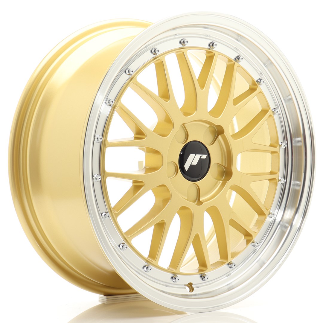 Japan Racing JR23 18x8.5 ET20-48 Blank (5H) Gold Machined Lip