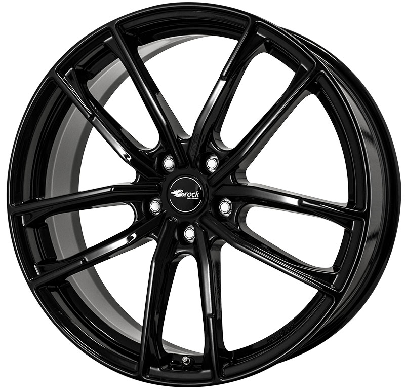 Brock B38 19x8 ET40 5x112 Schwarz Glanz (SG)