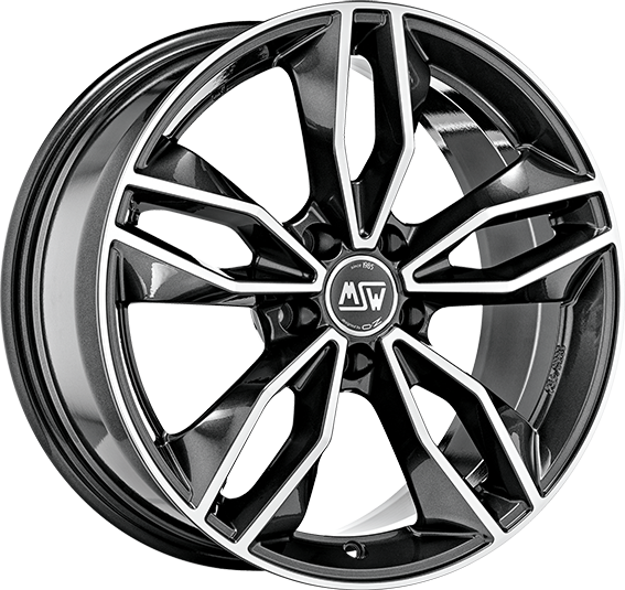 MSW 71 17x7.5 ET45 5x114.3 Gloss Dark Grey Full Polished