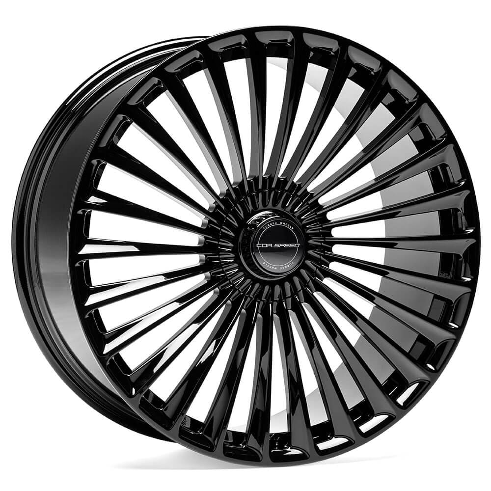 Corspeed Forged F01 Felgen in Higloss Black Farbe