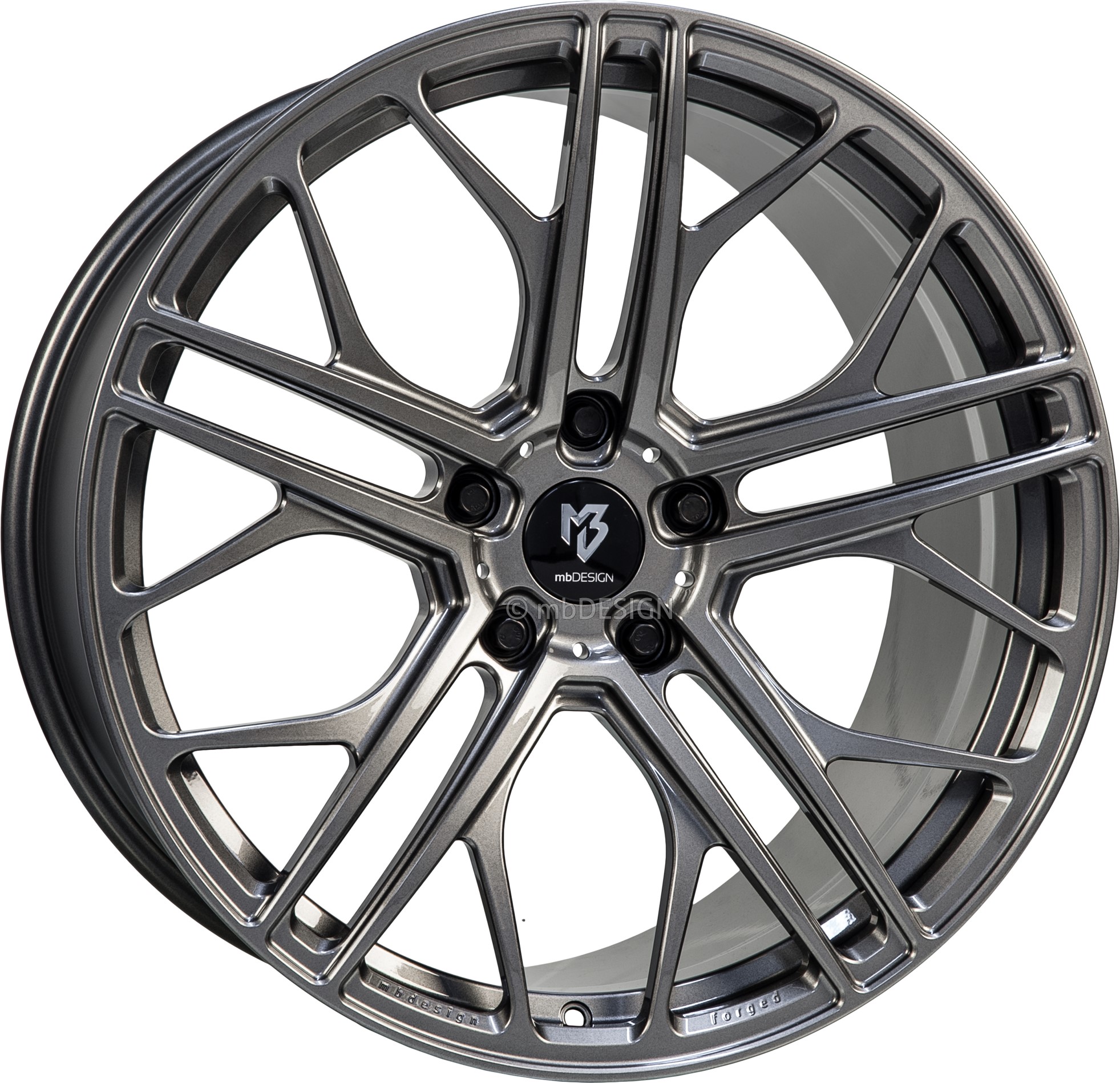 mbDESIGN SF1 22x11 ET38 5x130 Grau Glänzend