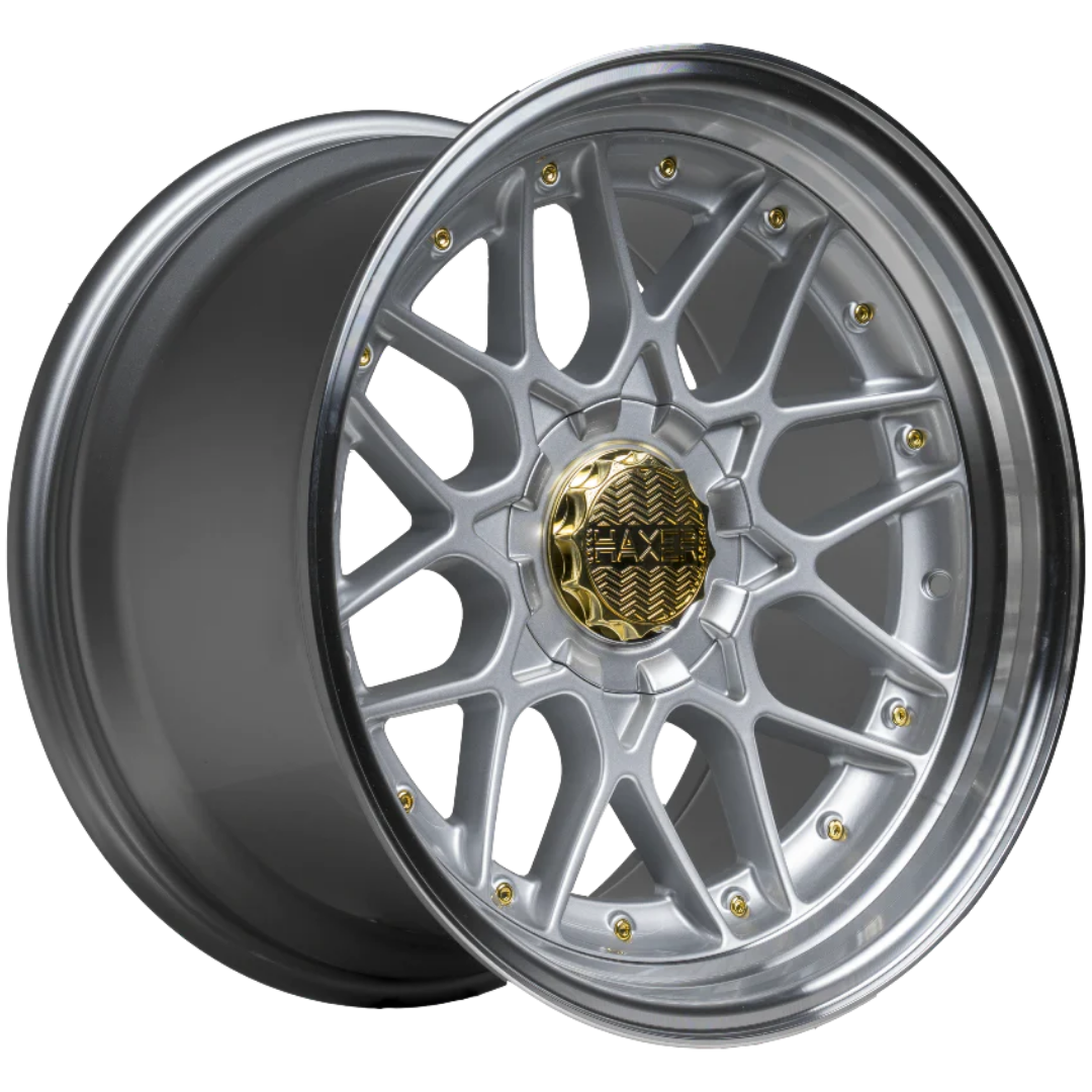 Haxer HX025 17x8 ET20 10x112/120 Silver with Polished Lip
